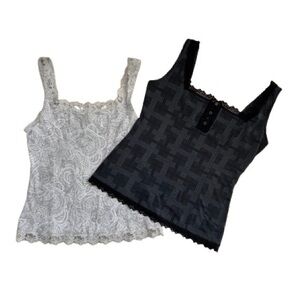 ARIANNE Women Tank Tops, Lace, Size Medium, Set of 2